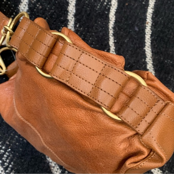 J LO | LEATHER BAG | CAMEL | MATTE GOLD HARDWARE | NWT - Picture 7 of 12